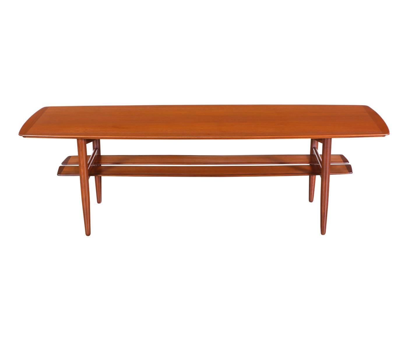 Designer: H.W. Klein
Manufacturer: Bramin Mobler
Period/Style: Danish Modern
Country: Denmark
Date: 1960’s

Dimensions: 19.5″H x 64.75″L x 21.5″W
Materials: Teak
Condition: Excellent – Newly Refinished
Number of Items: 1
ID Number: 2837