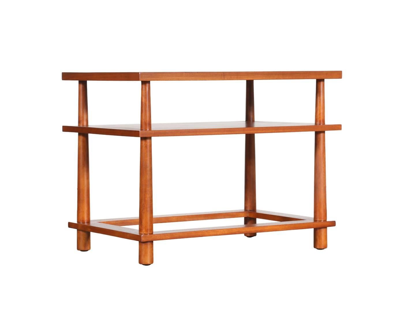 Designer: T.H. Robsjohn-Gibbings.
Manufacturer: John Widdicomb.
Period/Style: Mid-Century Modern
Country: United States.
Date: 1950s.

Dimensions: 23″ H x 30″ W x 20″ D.
Materials: Walnut.
Condition: Excellent, newly refinished.
Number of
