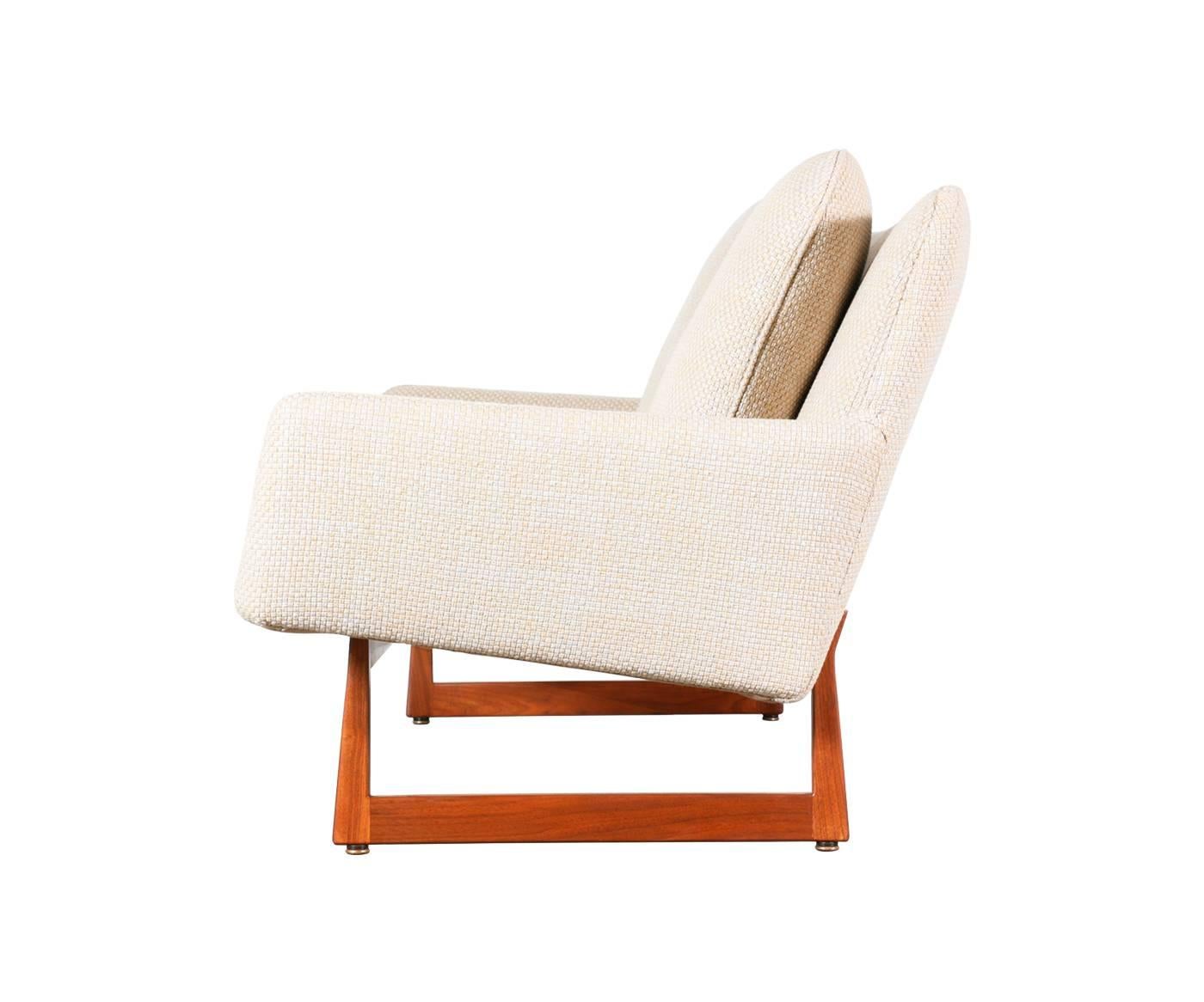 American Jens Risom Model #2535 Walnut Sofa