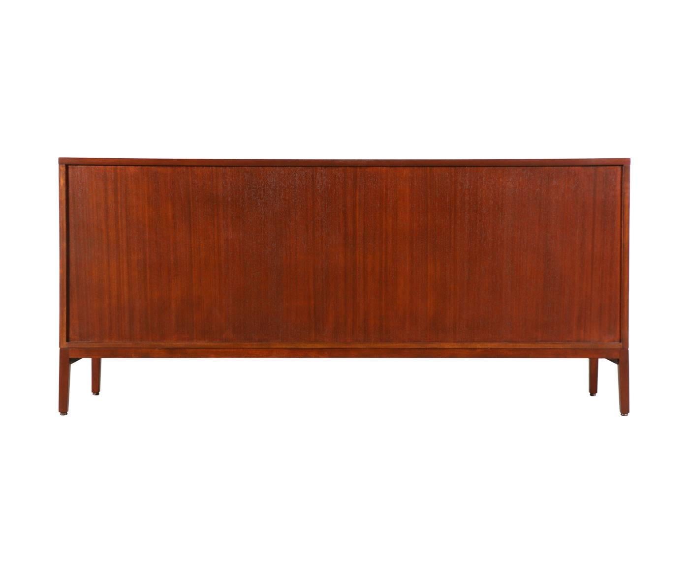 Brass Paul McCobb “Irwin Collection” Credenza with Bi-Folding Doors for Calvin Group