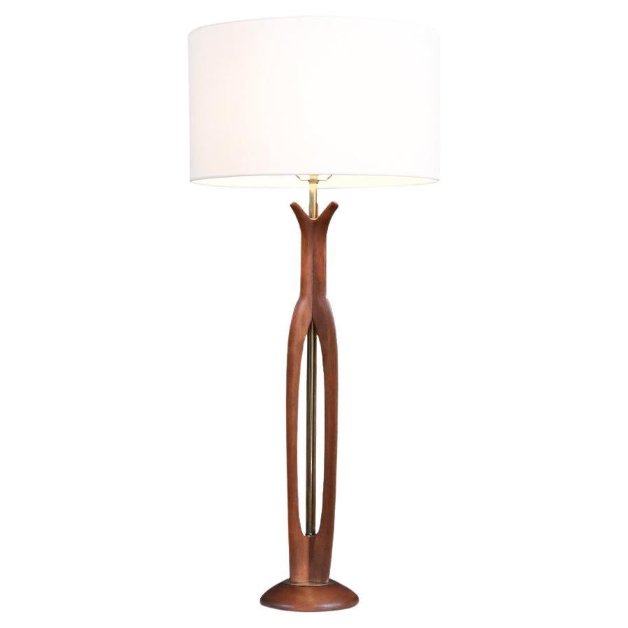 Expertly Restored -Mid-Century California Modern Sculpted Table Lamp by Modeline For Sale