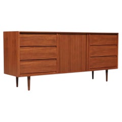 Expertly Restored - Danish Modern Tambour-Door Teak Dresser by Danflex Systems