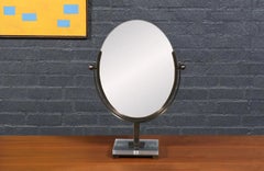 Expertly Restored - Charles Hollis Jones Double Sided Vanity Brass Mirror