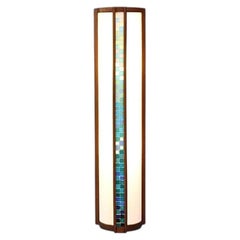 Expertly Restored - John Keal Mosaic Tile Floor Lamp for Modeline of CA