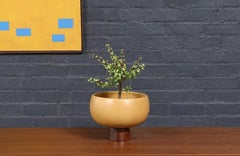 Expertly Restored-John Follis "Floating Pottery" Model-FB Mustard Glazed Planter