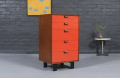 Expertly Restored- George Nelson Multi-Color Lacquered Dresser for Herman Miller