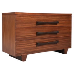 Expertly Restored - Mid Century Modern 3-Drawer Dresser w/ Bowtie Handles