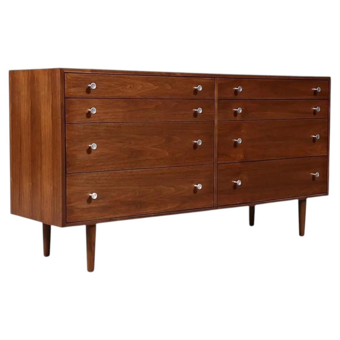 Expertly Restored - Walnut Dresser by Milo Baughman for Glenn of California