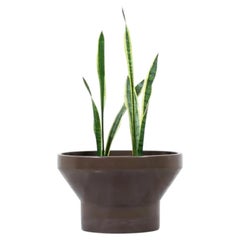 Paul McCobb M-3 Brown Ceramic Glaze Planter pour Architectural Pottery