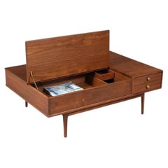Drexel “Declaration” Walnut Coffee Table by Kipp Stewart & Stewart MacDougall