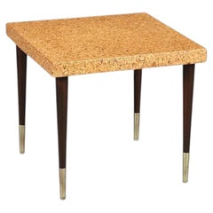 Tavolino in sughero sapientemente restaurato - Paul Frankl per Johnson Furniture