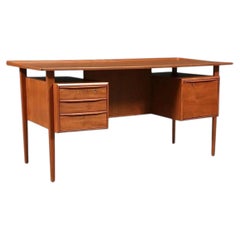 Expertly Restored - Danish Modern Floating-Top Desk by Peter Lovig Nielsen