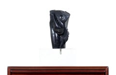Mid-Century Modern Abstract Stone Sculpture on Lucite Base