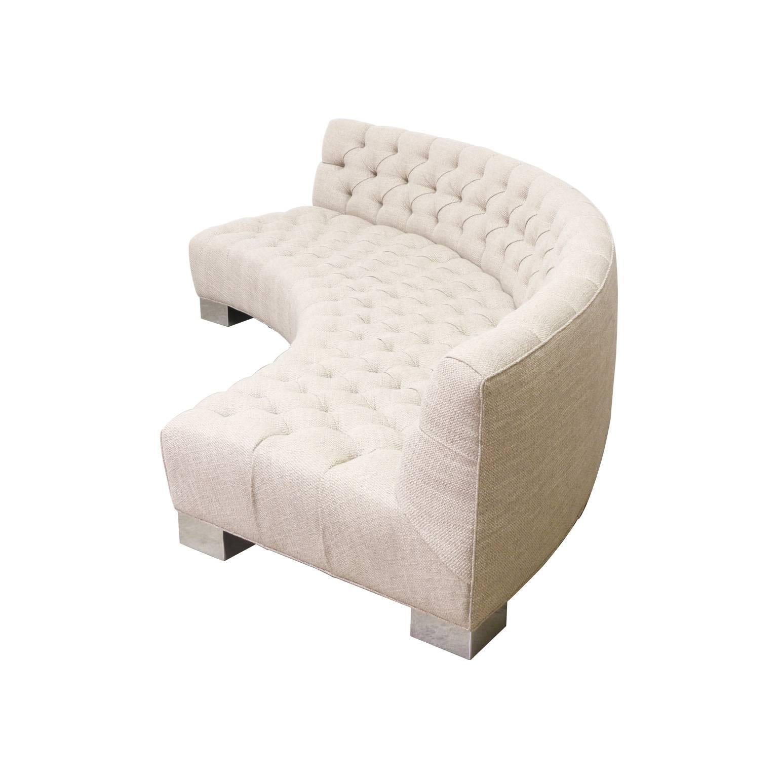 Mid-Century Modern Milo Baughman Tufted Sofa for Thayer Coggin