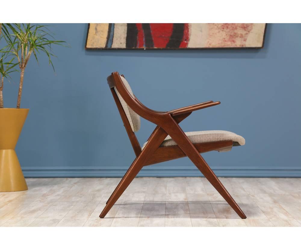 Mid-20th Century Mid-Century Modern “Scissor” Lounge Chairs
