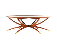 Danish Teak Folding Spider Leg Coffee Table by Selig