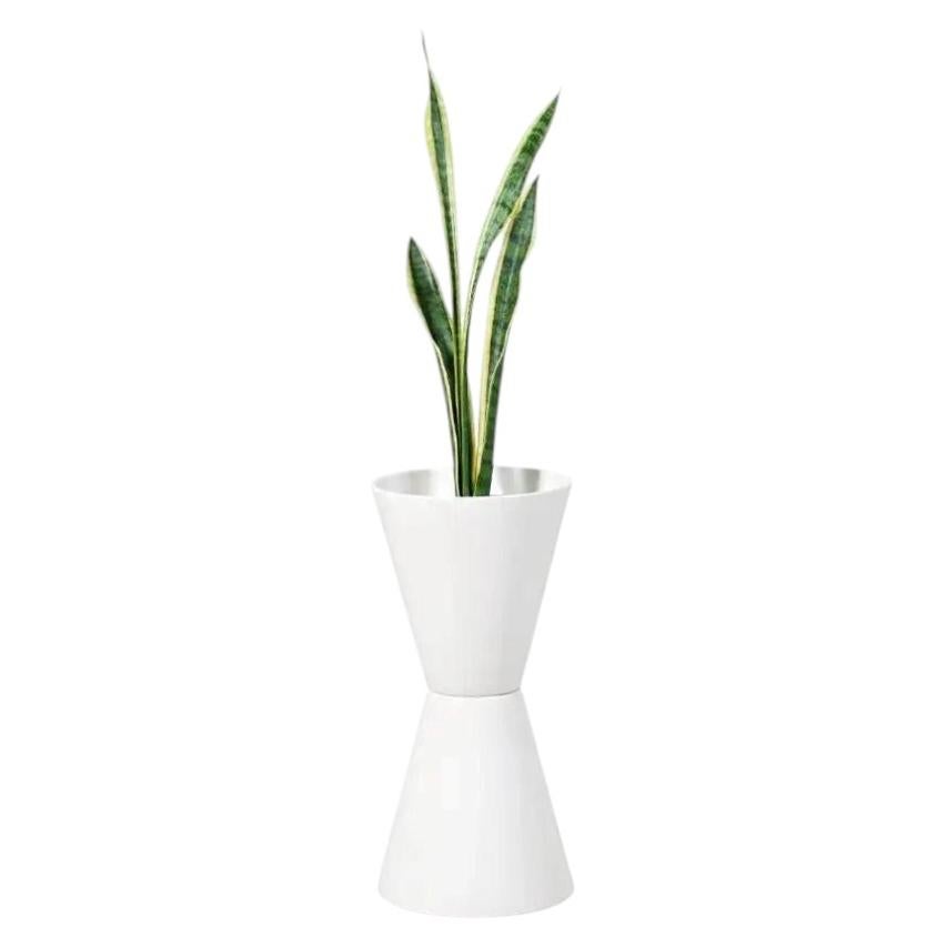 Mid-Century Modern Architectural Double Cone Planter by Bauer