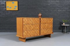 Expertly Restored - California Modernist "Basket Weave" Dresser by Paul Laszlo
