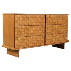 Expertly Restored - California Modernist "Basket Weave" Dresser by Paul Laszlo
