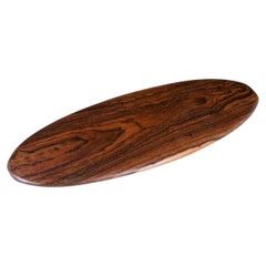Expert en restauration - Don S. Shoemaker Plateau ovale en bois de rose pour Señal Furniture