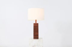 Expertly Restored - Gordon & Jane Martz Walnut Table Lamp for Marshall Studios