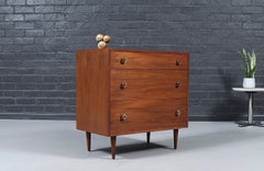 Greta M. Grossman Walnut 3-Drawer Dresser for Glenn of California