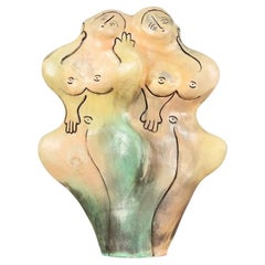 Mid-Century Ceramic Nude Women Sculpture