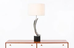Richard Barr and Harold Weiss Chrome Table Lamp for Laurel Lamp Co.