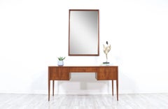 Expertly Restored - John Keal Wall-Hanging Sculpted Mirror for Brown Saltman