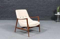 Expertly Restored - Rolf Rastad & Adolf Relling Boucle & Leather Lounge Chair