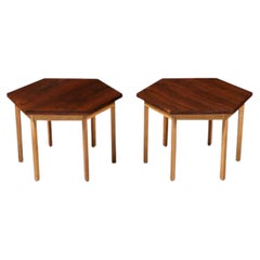 Paul McCobb "Delineator" Hexagonal Rosewood Side Tables for Lane