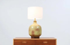 David Cressey Olive Green Pro Artisan Ceramic Table Lamp for Architectural Potte