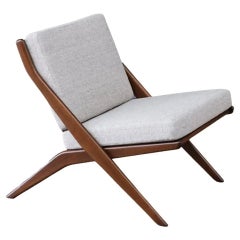 Expertly Restored - Folke Ohlsson "Scissor" Sculptural Lounge Chair for Dux