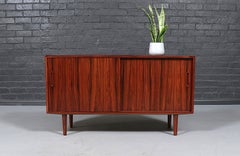 Carlo Jensen Rosewood Credenza w/ Sliding Doors for Hundevad & Co.