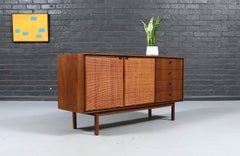 Expertly Restored - Jack Cartwright Credenza w/ Cane Doors for Founders