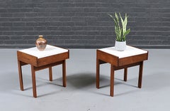 Restaurées avec soin – Tables de chevet de style moderne californien signées Martin Borenstein