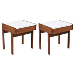 Restaurées avec soin – Tables de chevet de style moderne californien signées Martin Borenstein