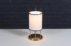 Lampe de table en laiton de style colonne Trident Modernity