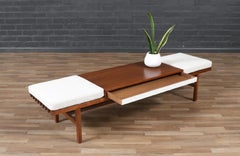California Modern Slatted Bench / Coffee Table by John Keal