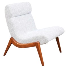 Restaurada por expertos - Silla Slipper Esculpida Moderna de Mediados de Siglo