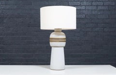 Fachmännisch restaurierte Keramik-Tischlampe aus der Mitte des Jahrhunderts von Jane & Gordon Martz