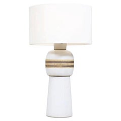Fachmännisch restaurierte Keramik-Tischlampe aus der Mitte des Jahrhunderts von Jane & Gordon Martz