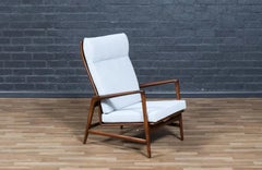 Fachmännisch restauriert - Mid-Century Reclining Lounge Chair von Ib Kofod-Larsen für S.