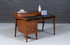 John Van Koert "Profile" Model-K80 Executive Desk w/ Leather Top for Drexel
