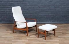 Expertly Restored - Folke Ohlsson Model-1032 Reclining Chair w/ Ottoman for Dux