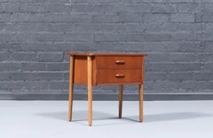 Restaurati con perizia - Comodini Sigfred Oman in teak e Oak per Ølholm Møbelfabrik