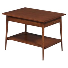 Restaurada por expertos - Mesa auxiliar Paul McCobb con estantería para muebles Winchendon
