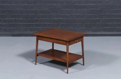 Restaurada por expertos - Mesa auxiliar Paul McCobb con estantería para muebles Winchendon