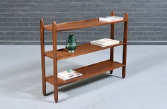 Custom Made Floating Walnut Bookshelf by Danish Modern LA