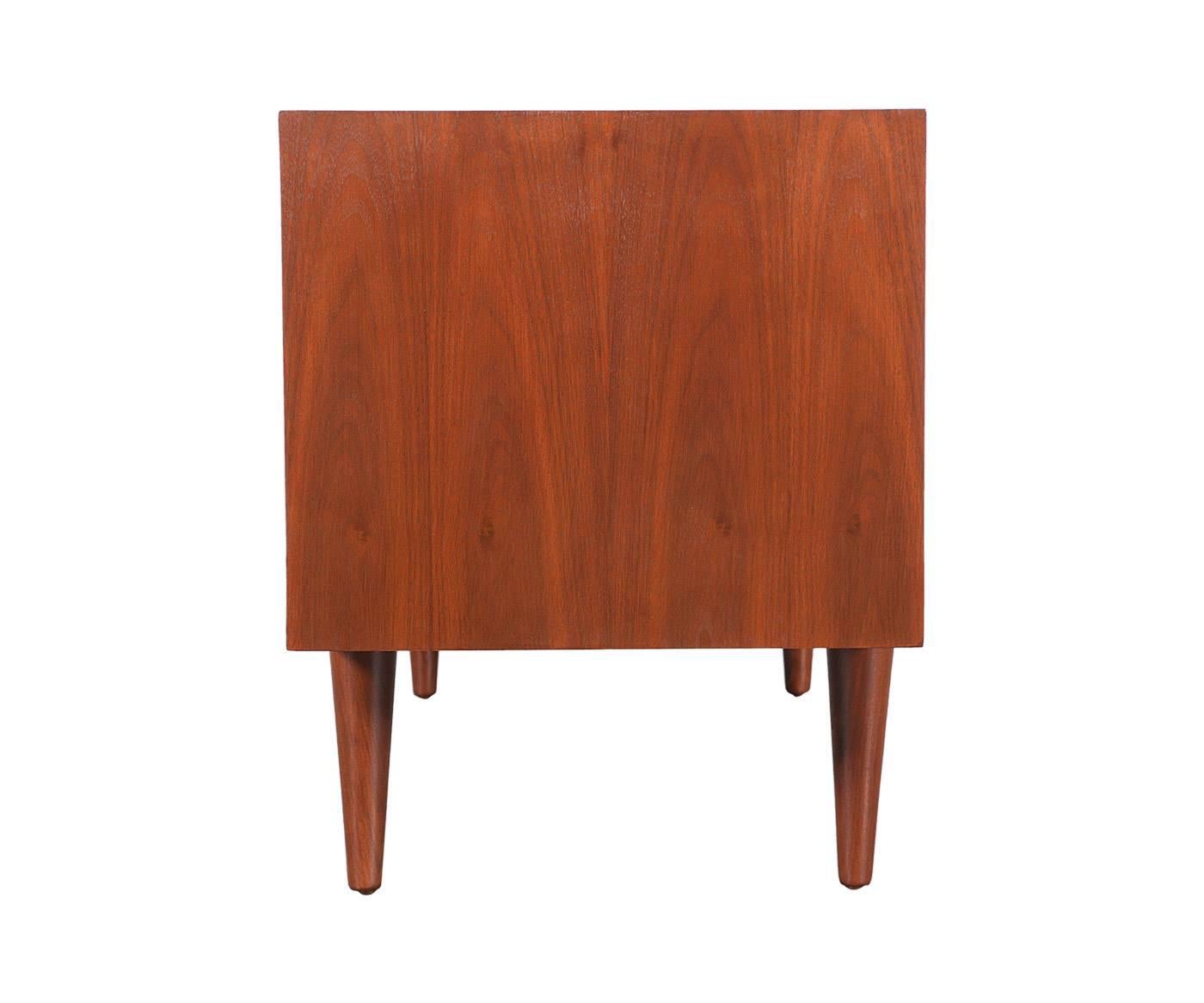 American California Modern Tambour Door Credenza by Milo Baughman